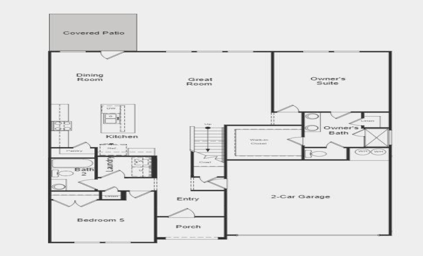 Structural options added to 114 Rampart Loop include: extended covered patio and pre-plumb for a water softener.