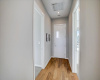 Long Entry with beautiful white oak floors.