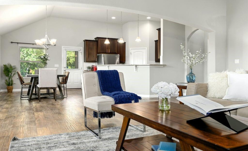 Modern open concept floorplan allows for amazing entertainment space 