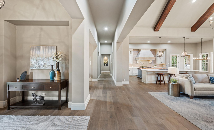 The main floor has an ease of livability with well-defined spaces within an open floor plan, creating a harmonious union between the various rooms. 