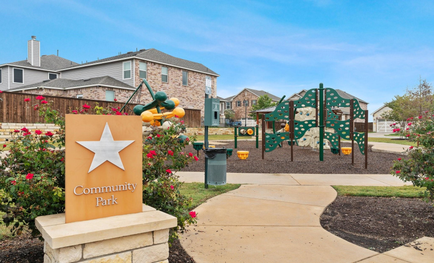 Enjoy the community park, where you can take leisurely strolls, have a picnic, or let the kids play.