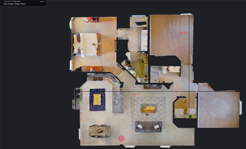 Floor Plan view from above. 