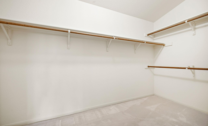 THe primary bathroom also offers a large, walk-in closet.