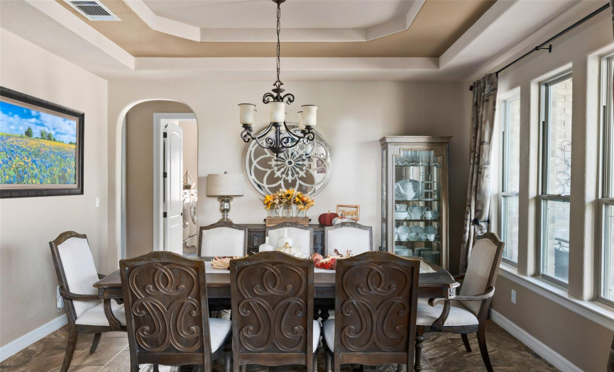 Adding to your entertaining space, the formal dining offers easy access to the living and kitchen areas.