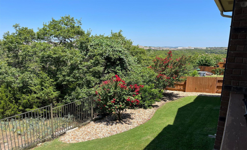 Fully fenced, perfectly maintained back yard