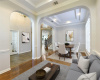 Formal living/dining virtually staged