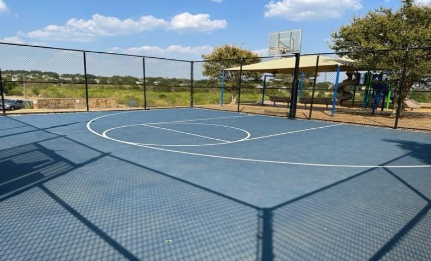 Sport court in nearby park