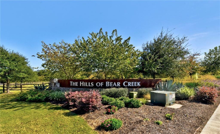 Residents of the Hills of Bear Creek enjoy access to community amenities, including a pool, park, and playground.