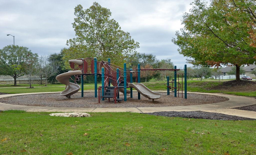 The playground is just one of the community amenities 