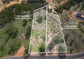 Lot 32 and 33 combined in this offering for over 2 acres of the hilltop land for your dream build site.