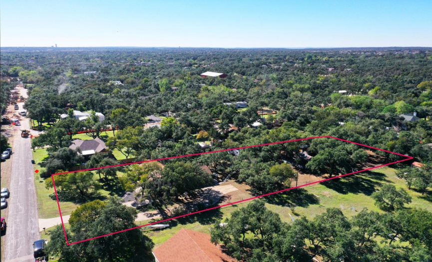 Ariel View of 1.27 acre property