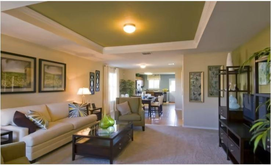 Photo of Centex model homes with same floor plan, not of actual home listed.