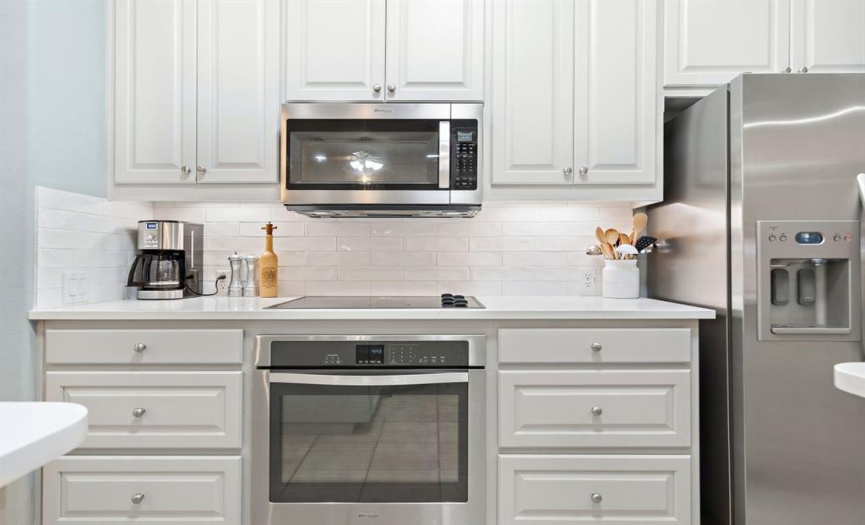 Step inside to discover a fully remodeled kitchen, where style meets functionality. 