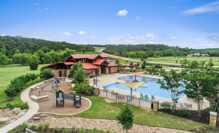 World class amenity, with pool, playground, and sports fields. 