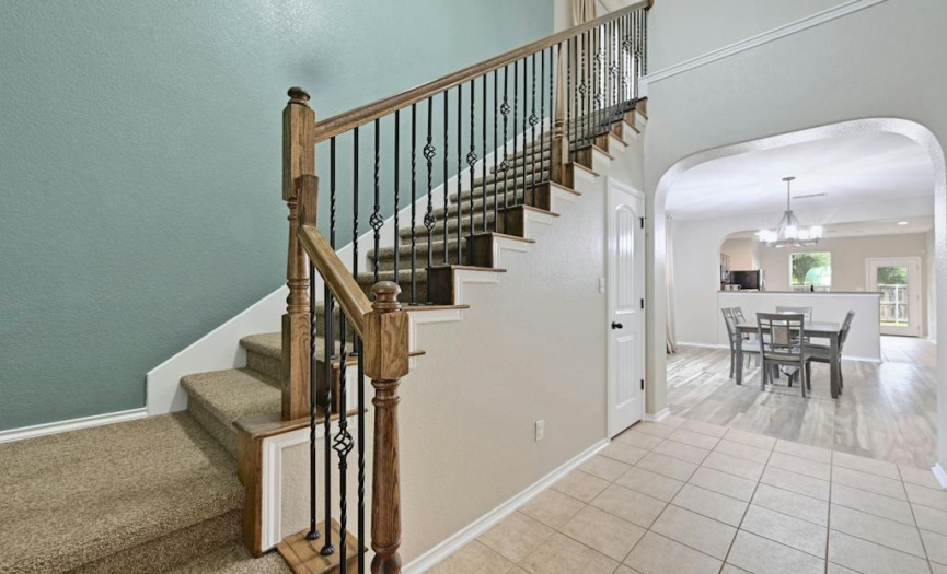 Entry way and stairs