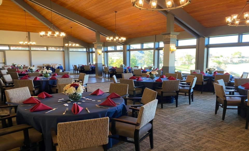 Dining in the Clubhouse
