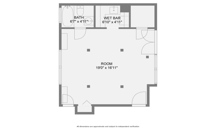 1305 W 12th, bottom bedroom/studio