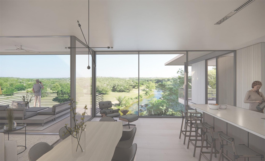 Architectural rendering shows actual view from build site