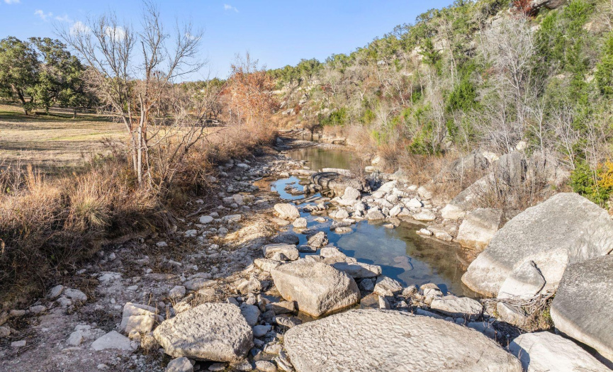 Barton Creek pictured here during drought conditions, before the February 2024 rain