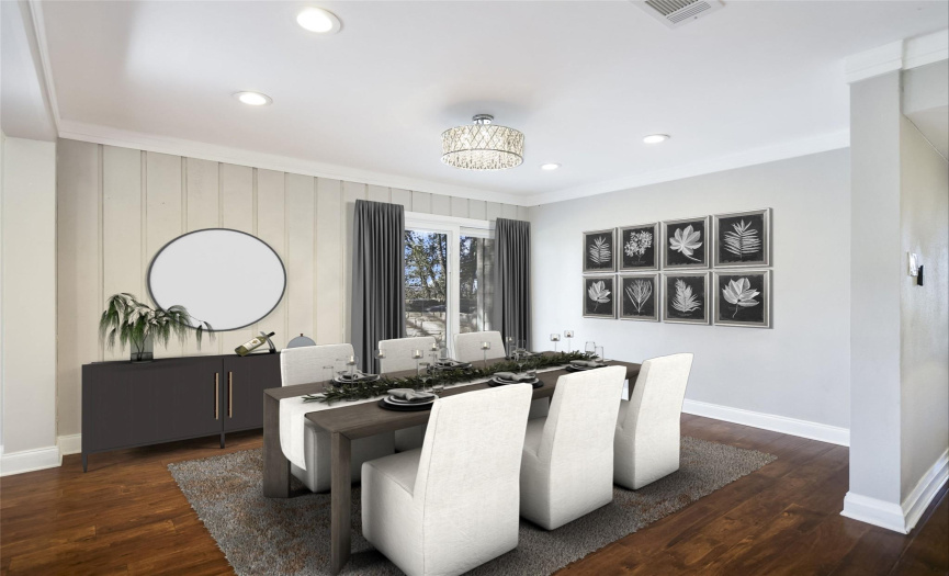 Dining Room Virtually Staged