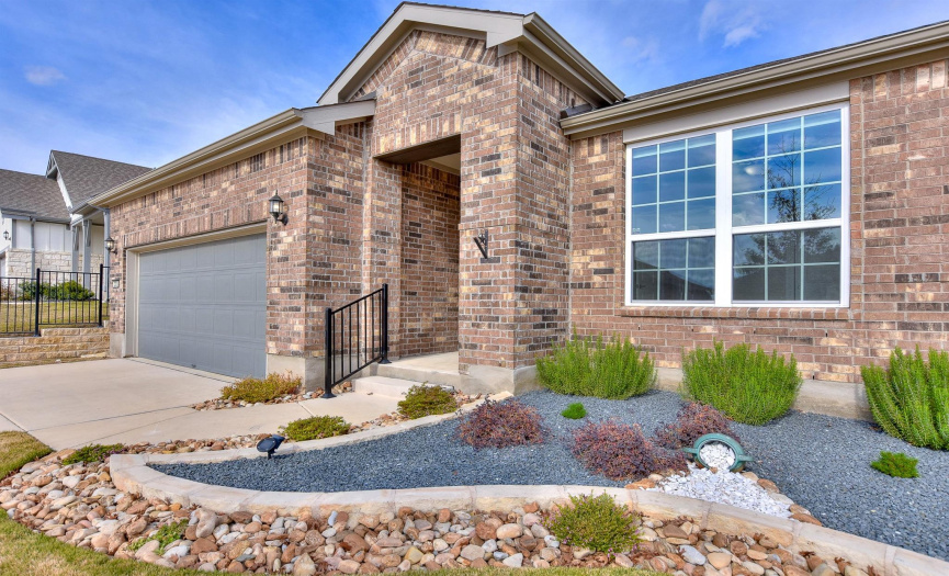 Landscaped and ready to call home.