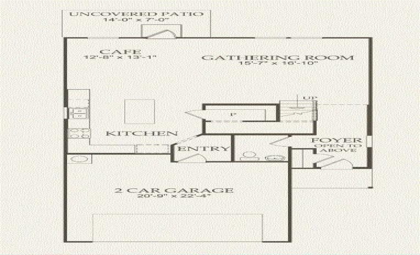 Centex Homes, Camelia floor plan