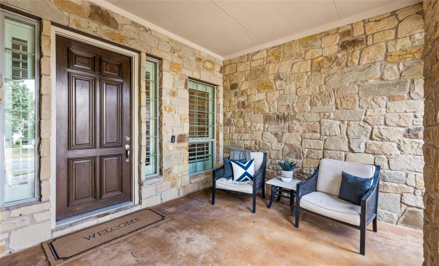 Beautiful covered front porch to welcome your guests