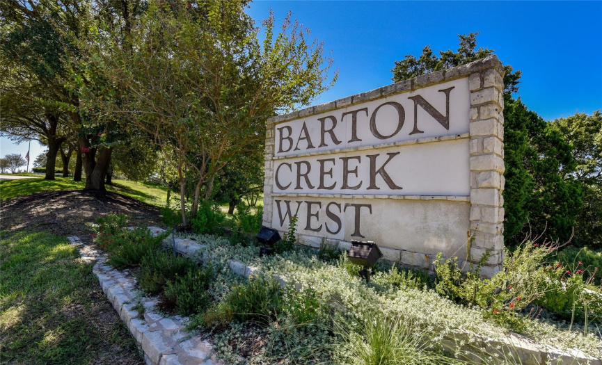 Planned subdivision with all the perks including parks, pools, play areas, walking trails, zoned to the Eanes school district and West of Austin with rolling hills.  Located near Bee Cave Village shopping, restaurants and move theater.