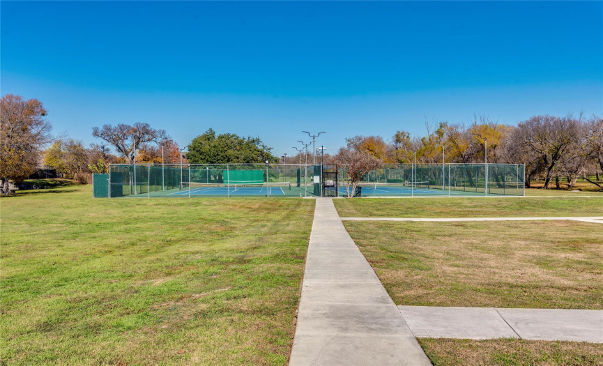 HOA amenity - Lighted Tennis Courts.