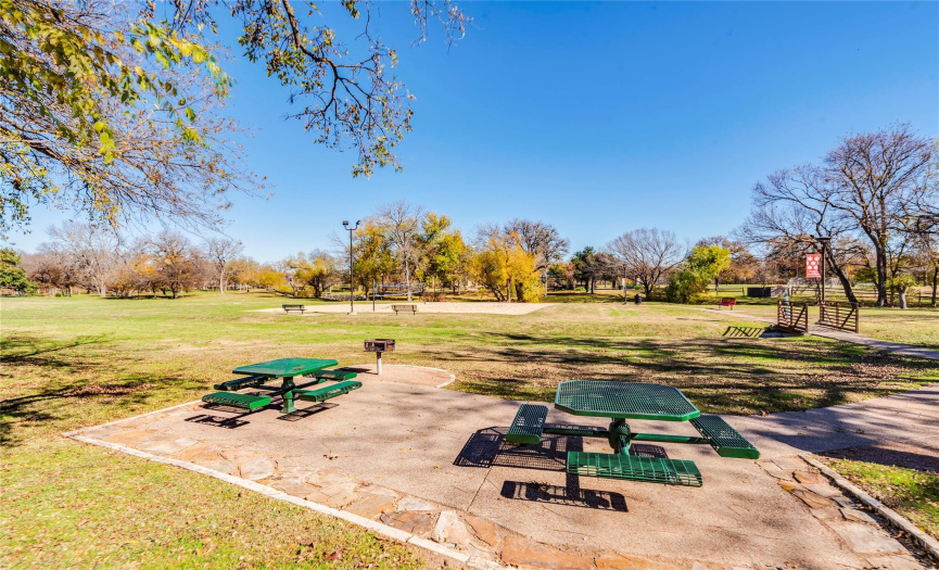 HOA amenity - Numerous benches, picnic tables and permanent BBQ pits