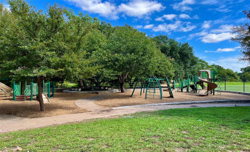 walking distance playground and soccer field 