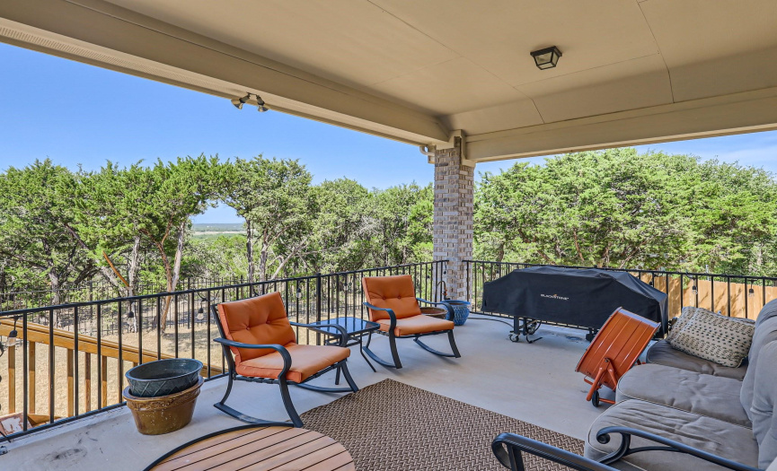 Back Porch with Lake Travis view
