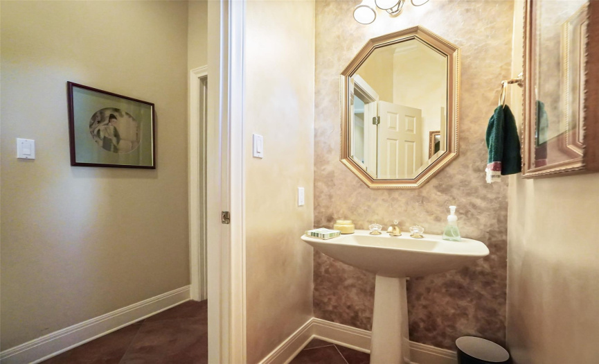 Powder room for guests