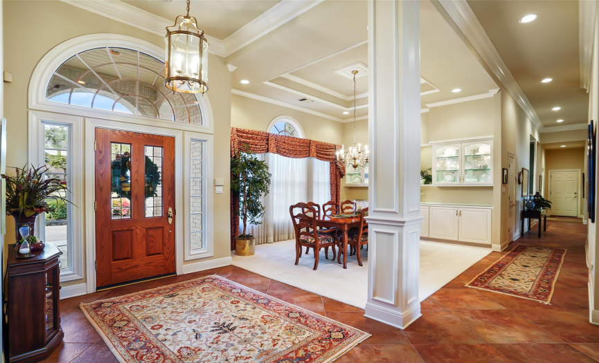 Wide open foyer to greet your guests