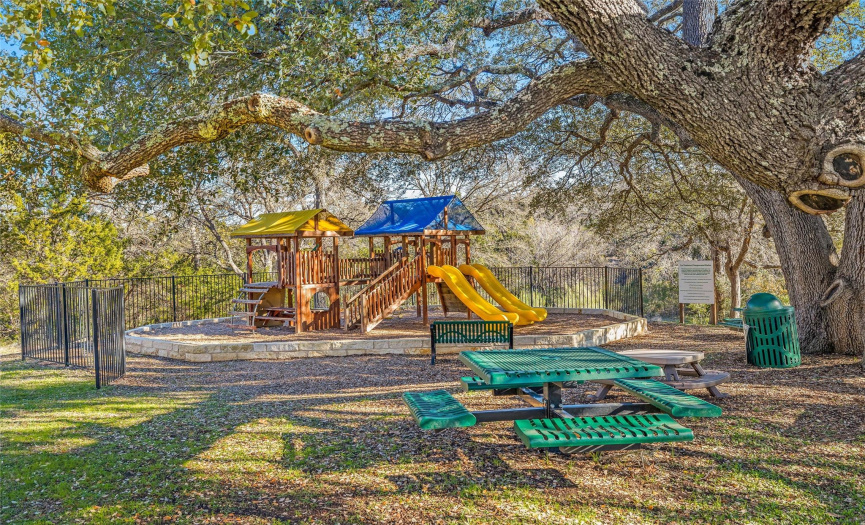 There is fun for all ages including a well shaded playground. Excellent Hays ISD schools. 