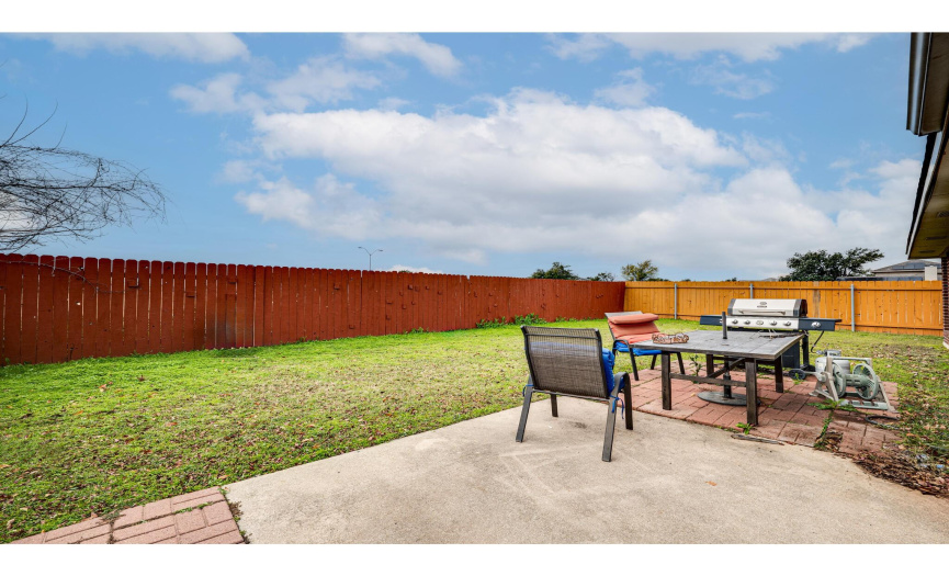 Excellent privacy in the backyard as the home backs to an expansive green space (no rear neighbors). 