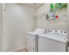 The in-home laundry room. 