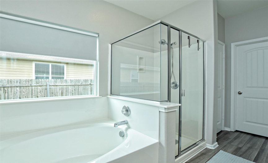 Primary bath tub & shower
