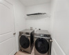 Dedicated laundry space.
