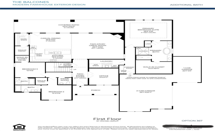 Representative floor plan 