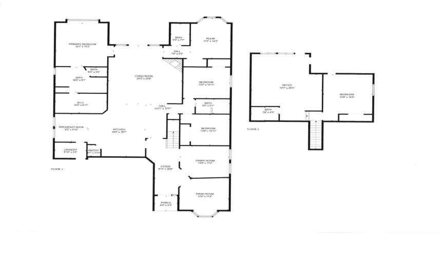 Floorplan with dimensions for this 3545 sq. ft. beautiful home with full 3 car garage