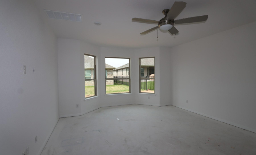 Structural options added include: covered outdoor living 1, mud set shower at owner’s bath, pop-up ceiling at gathering room, 8' entry and interior doors, pre-plumb for future water softener at garage and gas stub out at patio.