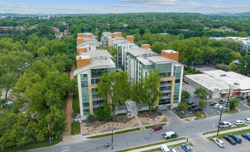 BartonPlace features six buildings on 4 acres giving residents space and easy access  from underground garage parking right up to their residence floor.
