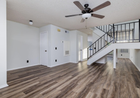 The beautiful flooring stands out as you enter the unit.
