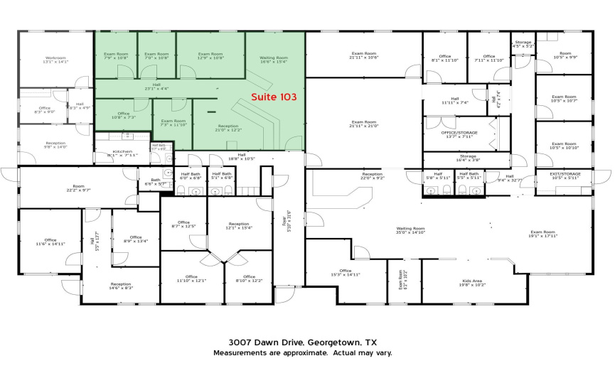 Floor Plan Suite 103