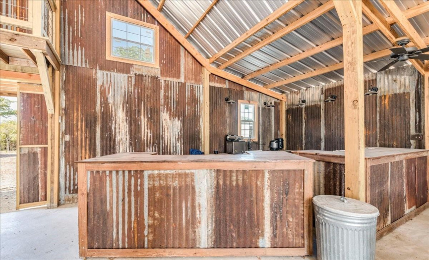 Bar area at the Event Barn.