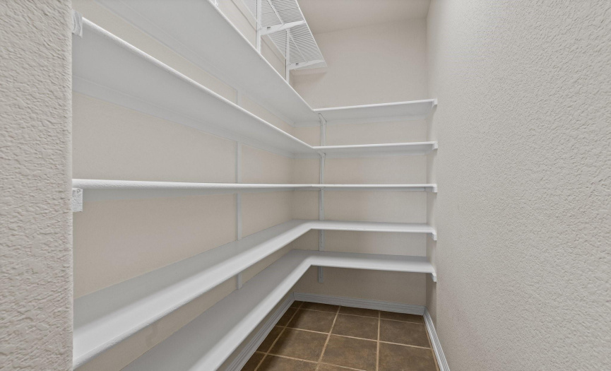 The pantry provides incredible storage space!