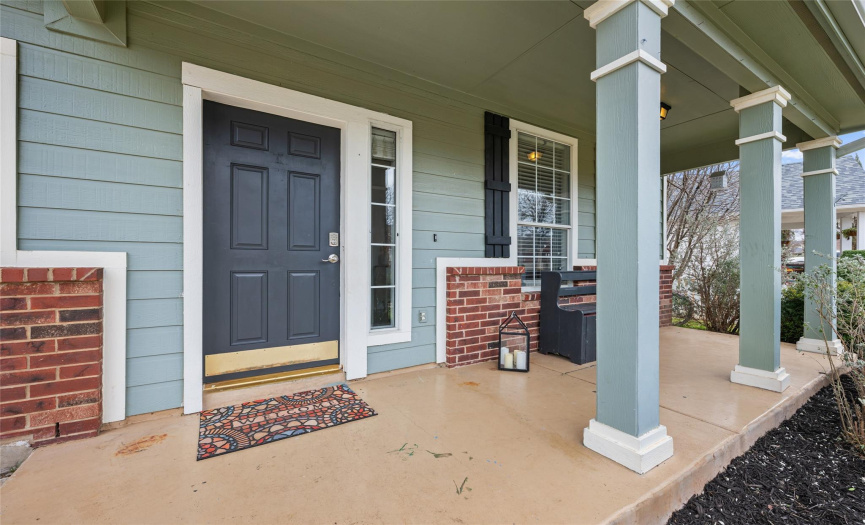 Enjoy a cup of coffee on this nice front porch.