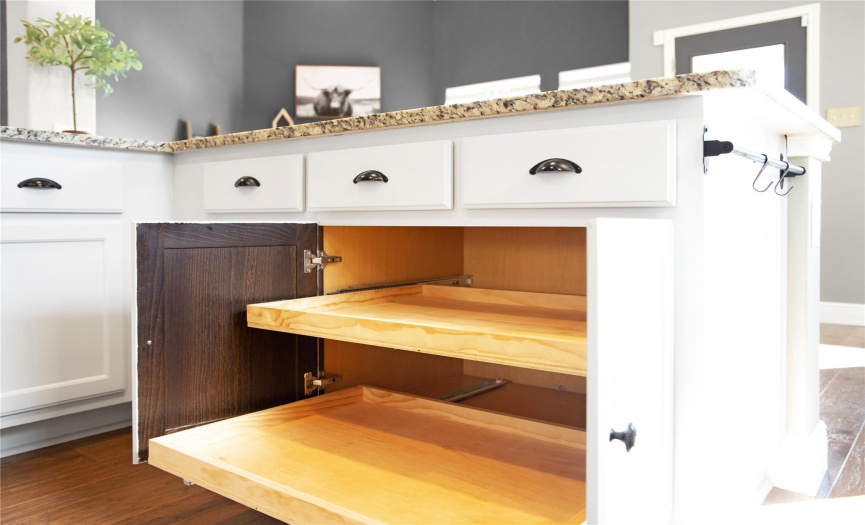 Pull out kitchen cabinet storage