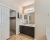 Dual vanities and large primary closet